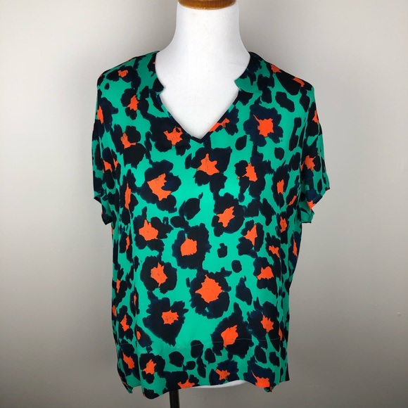 {Cabi} multi color leopard print blouse - Picture 1 of 4